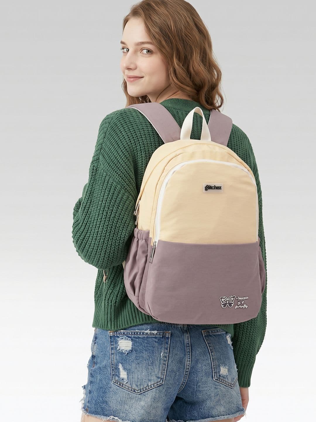 glitchez Women Colourblocked Laptop Backpack - view 1