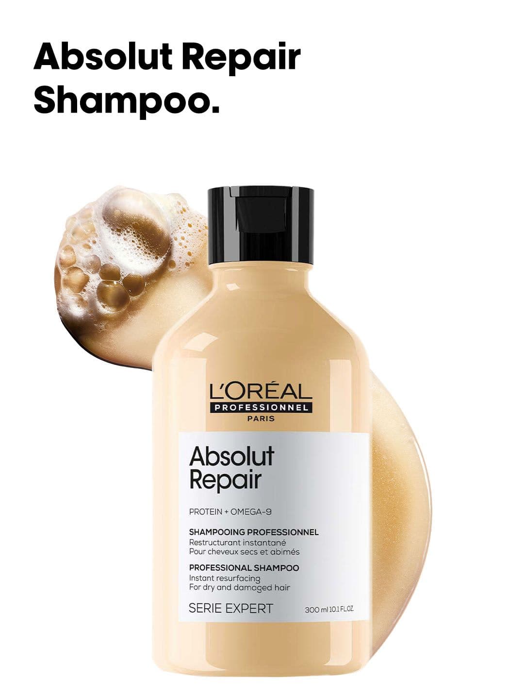 LOreal Professionnel Absolut Repair Shampoo for Dry Hair with Protein & Omega-9 - 300ml - view 1
