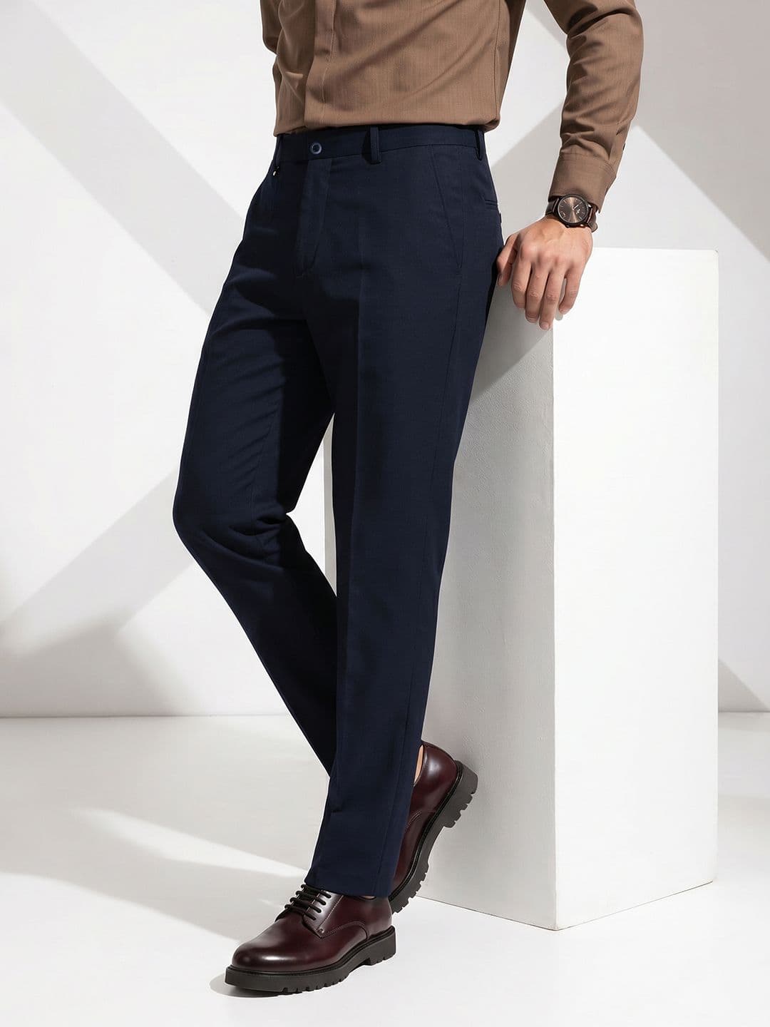 INVICTUS Men Flat-Front Formal Trousers - view 1