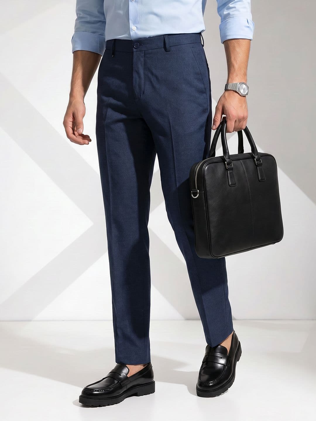 INVICTUS Men Flat-Front Formal Trousers - view 1