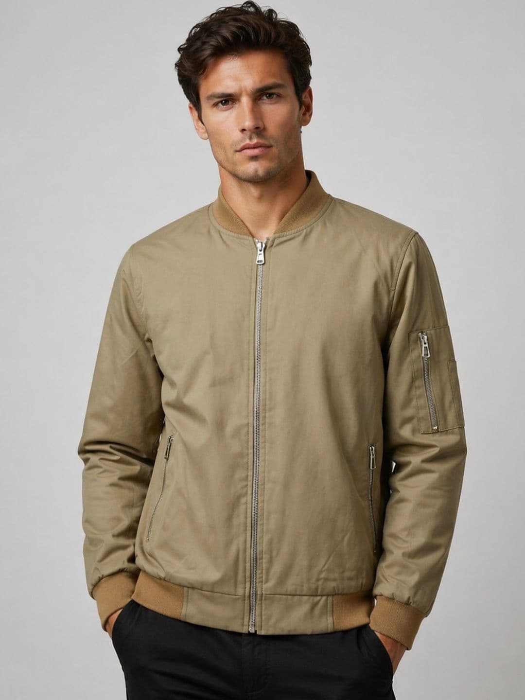 CARABA Men Lightweight Bomber Jacket - view 1