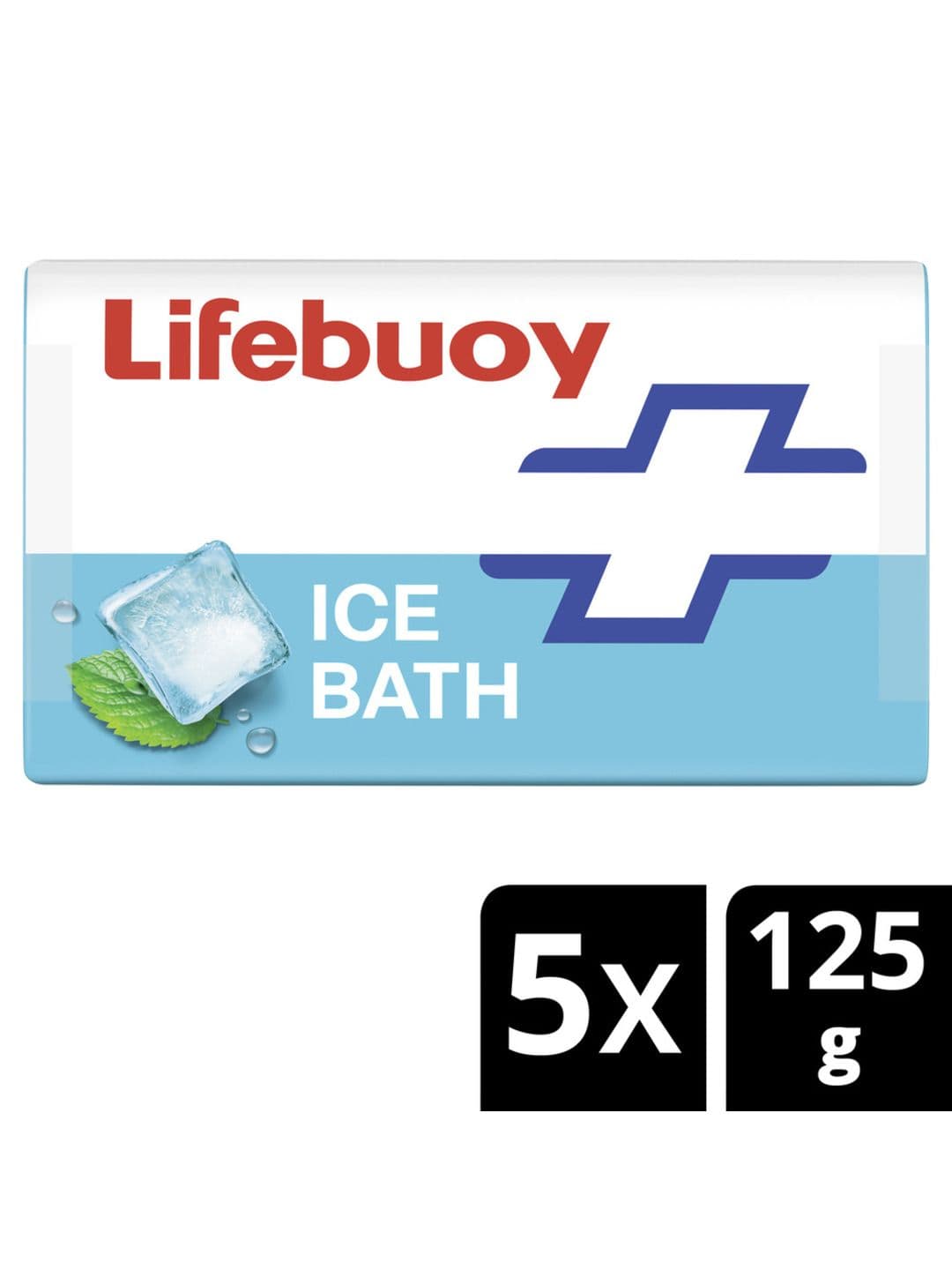 Lifebuoy Set of 5 Ice Bath Soap Bar with Menthol & Cool Sense Actives - 125g each - view 1