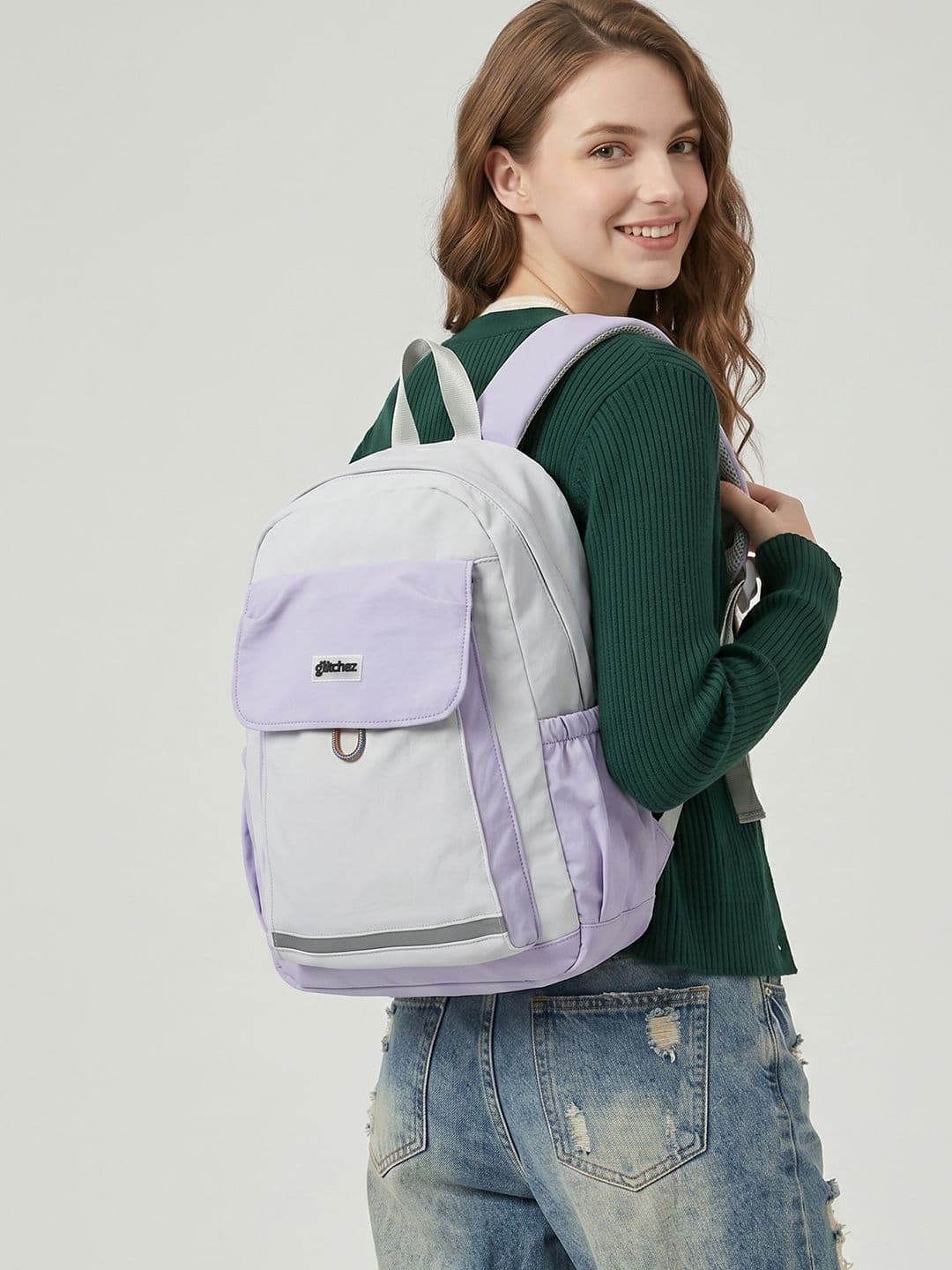 glitchez Women Colourblocked Laptop Backpack - view 1