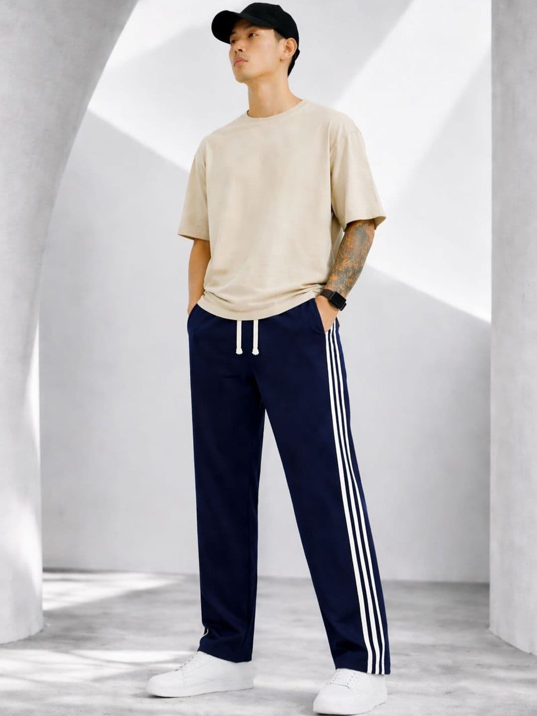 Resteez Men Relaxed Fit Training Track Pants - view 1