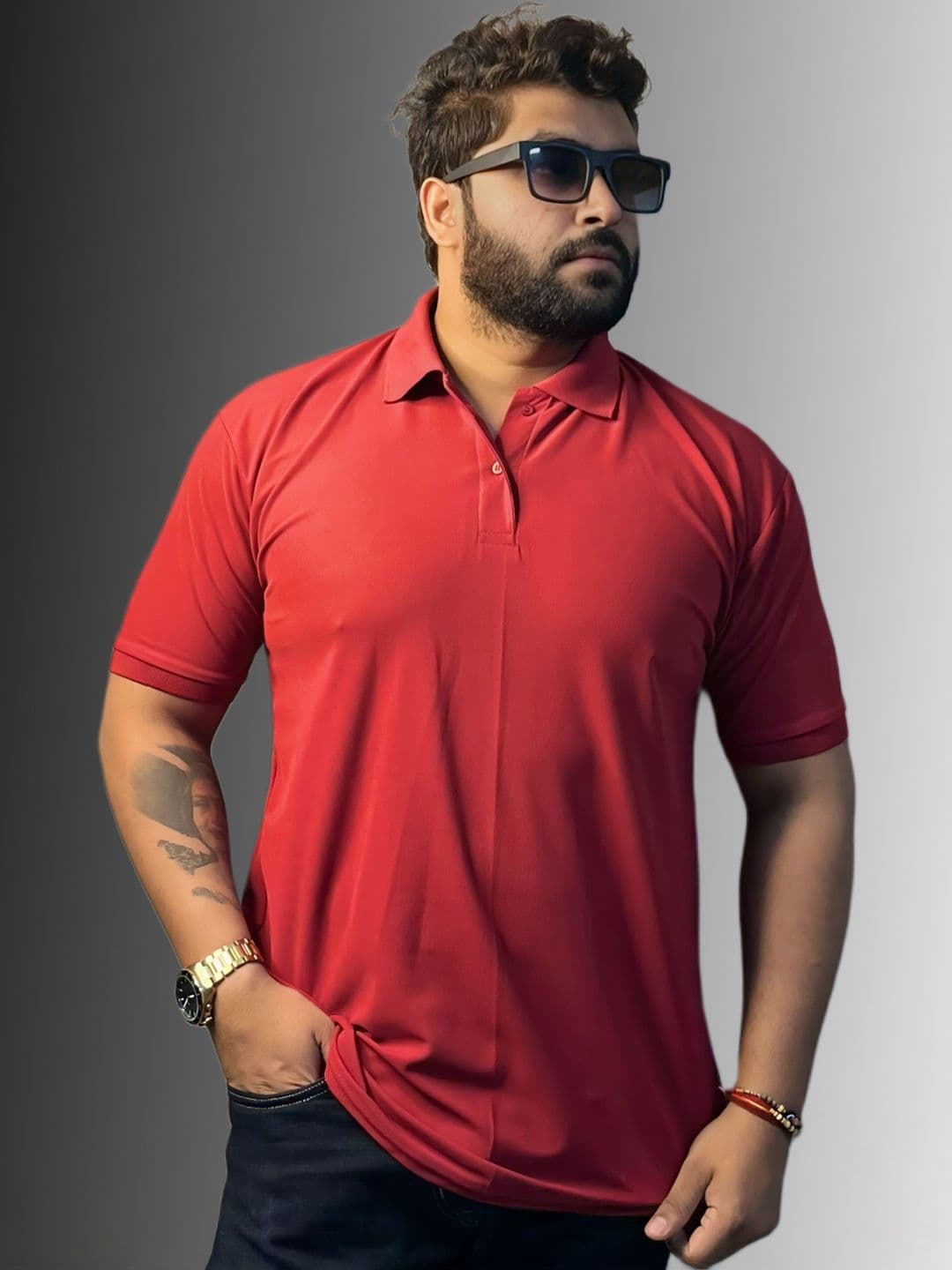 balker merka Men Polo Collar T-shirt - view 1