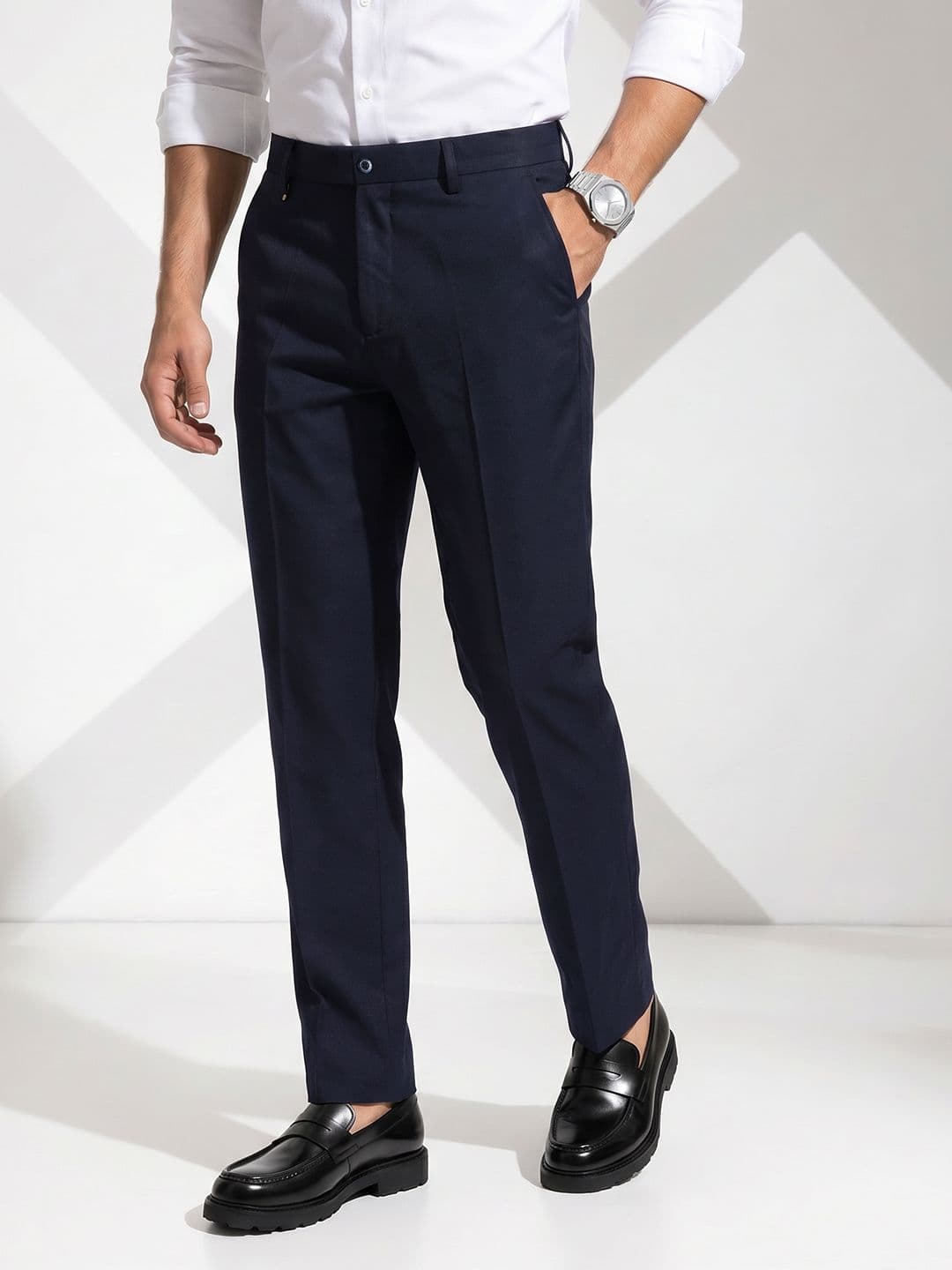 INVICTUS Men Flat-Front Formal Trouser - view 1