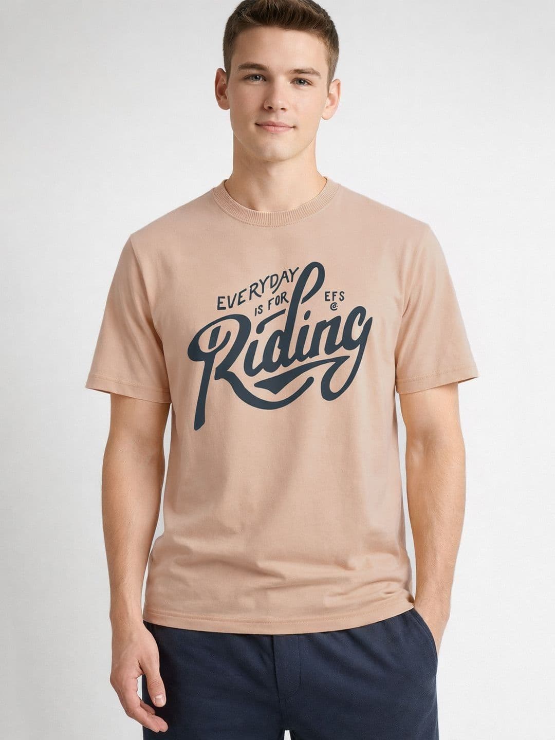 The Roadster Lifestyle Co Printed Cotton Round Neck Tshirts - view 1