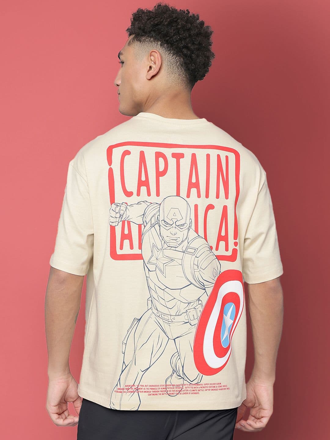 Free Authority Young Men Captain America Printed Tshirt - view 1