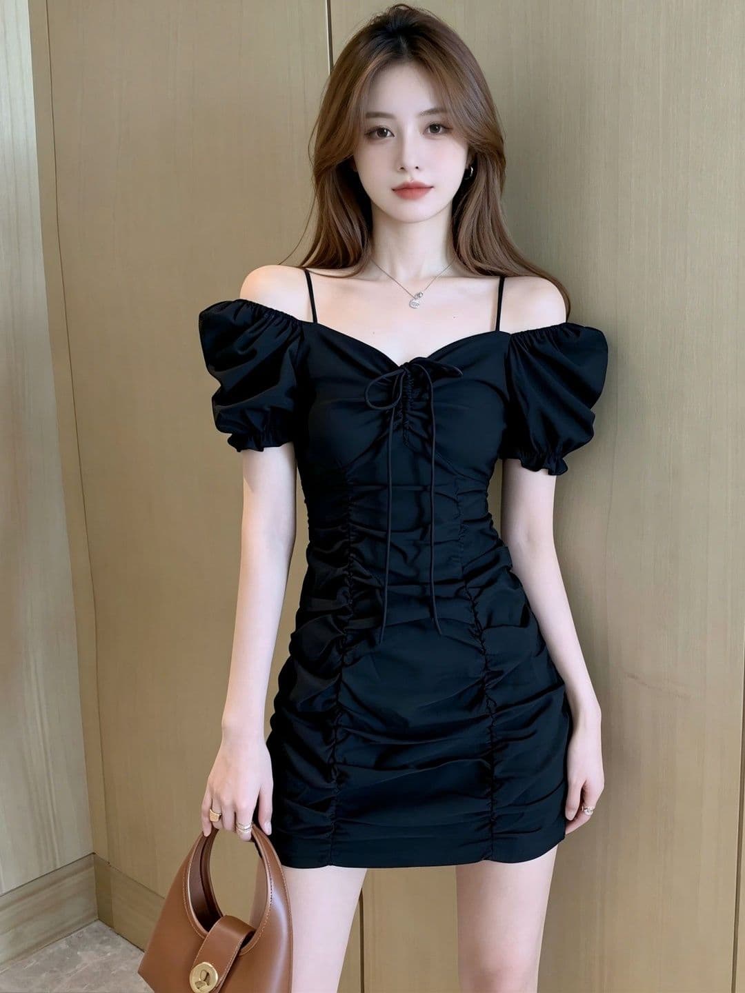 DressBerry Puff Sleeve Mini Dress - view 1