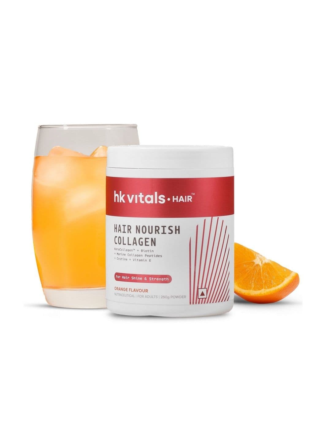 HK VITALS Hair Nourish Collagen Supplement Powder - 250 g - Orange - view 1
