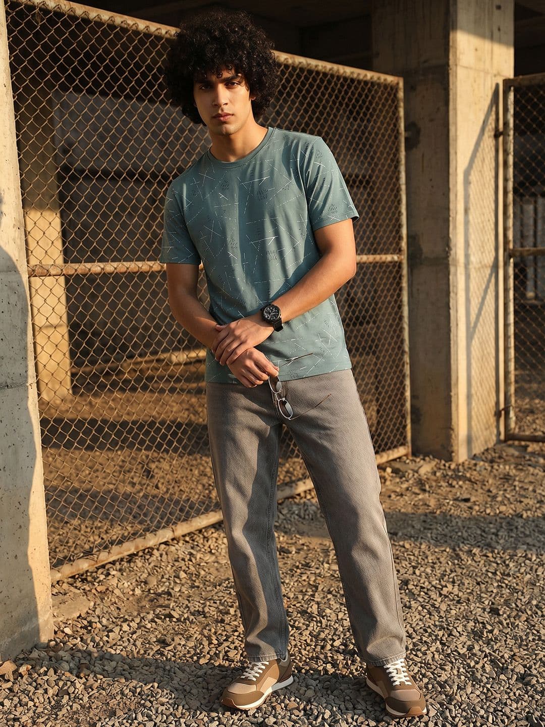 The Roadster Life Co. Printed Pure Cotton T-shirt - view 1