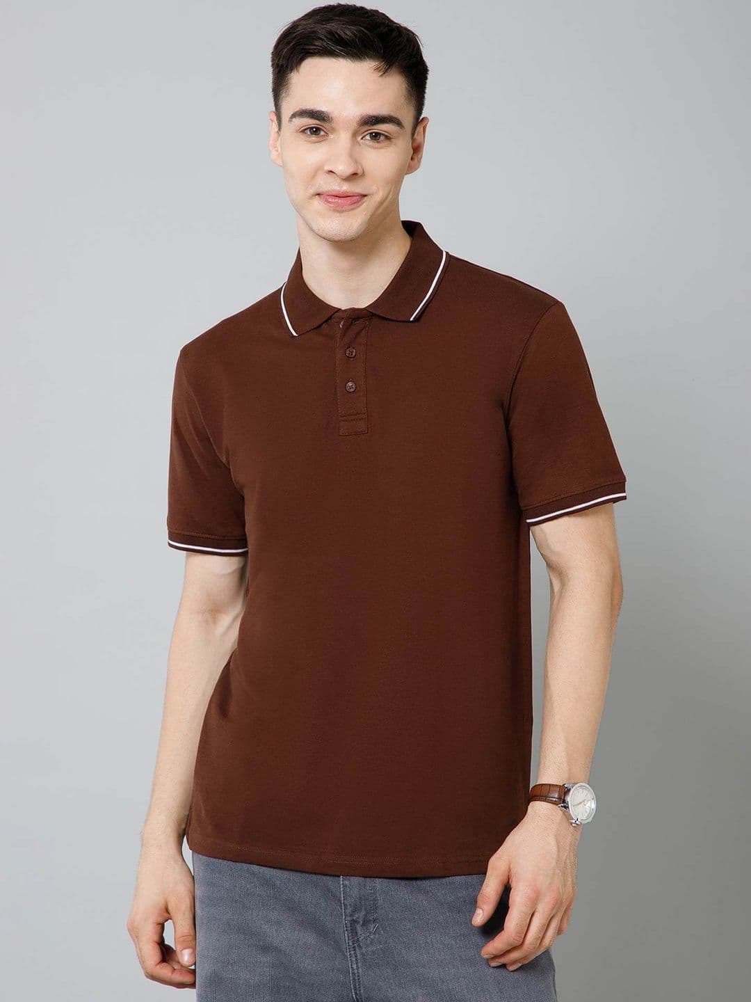 Canjuice Men Polo Collar T-shirt - view 1