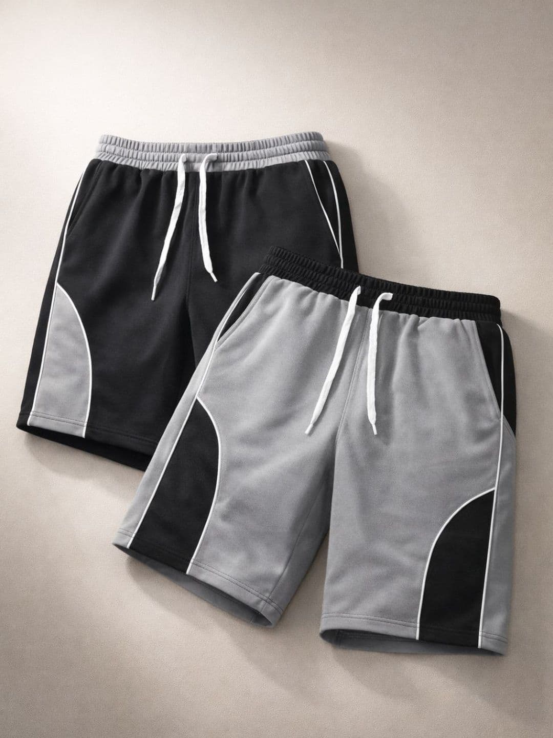 CHROVEL Men Colourblocked High-Rise Running Sports Shorts with Technology - view 1