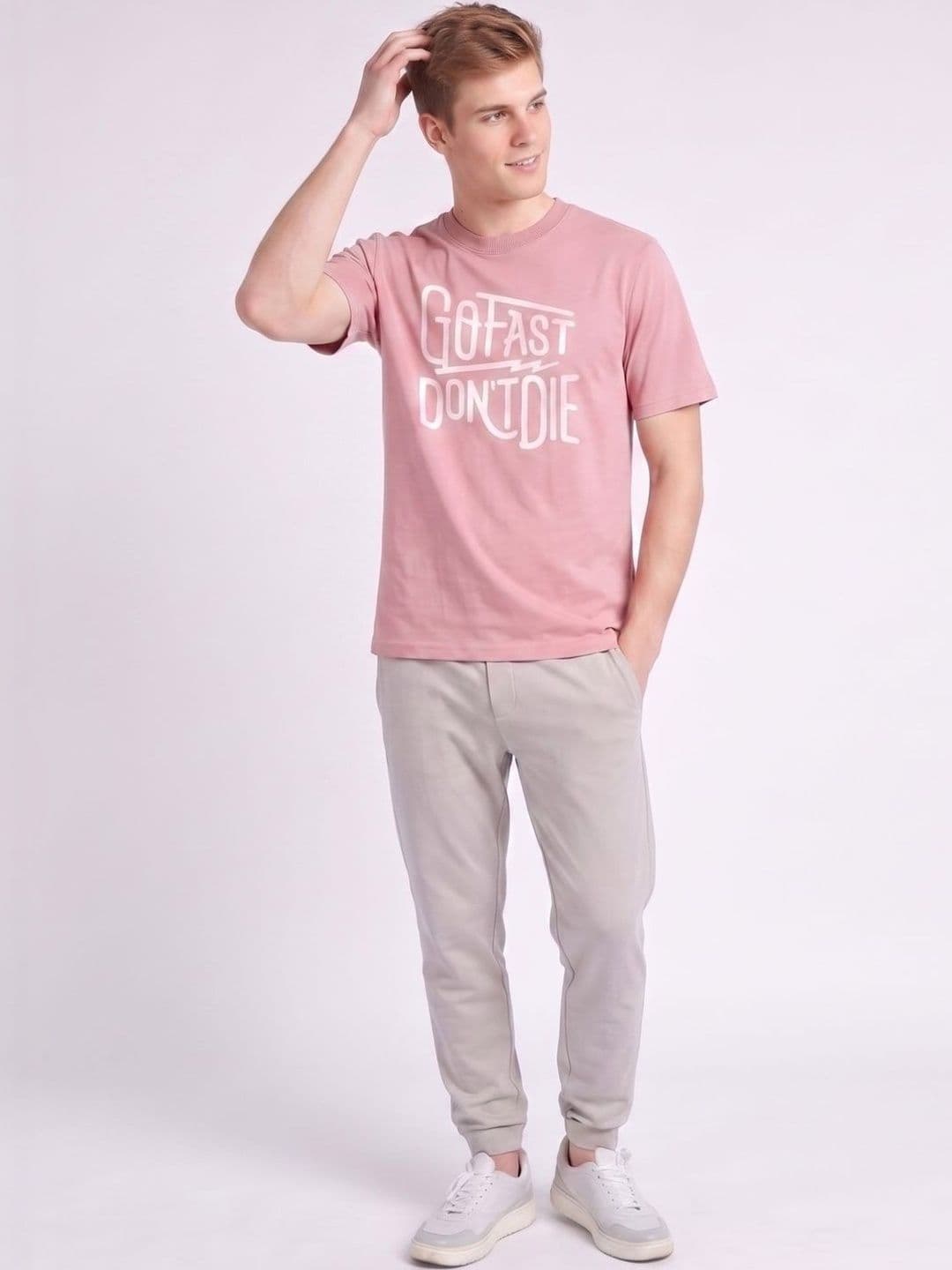 The Roadster Lifestyle Co Printed Cotton Round Neck Tshirts - view 1