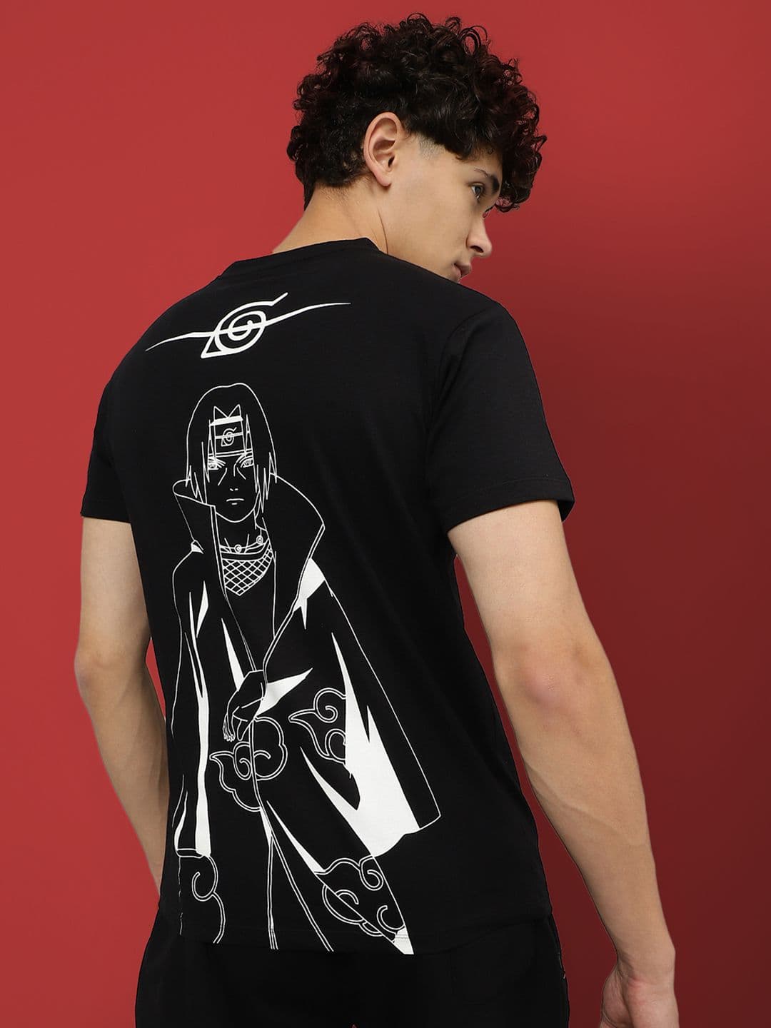 Free Authority Naruto Anime Printed Regular Fit Tshirt - view 1