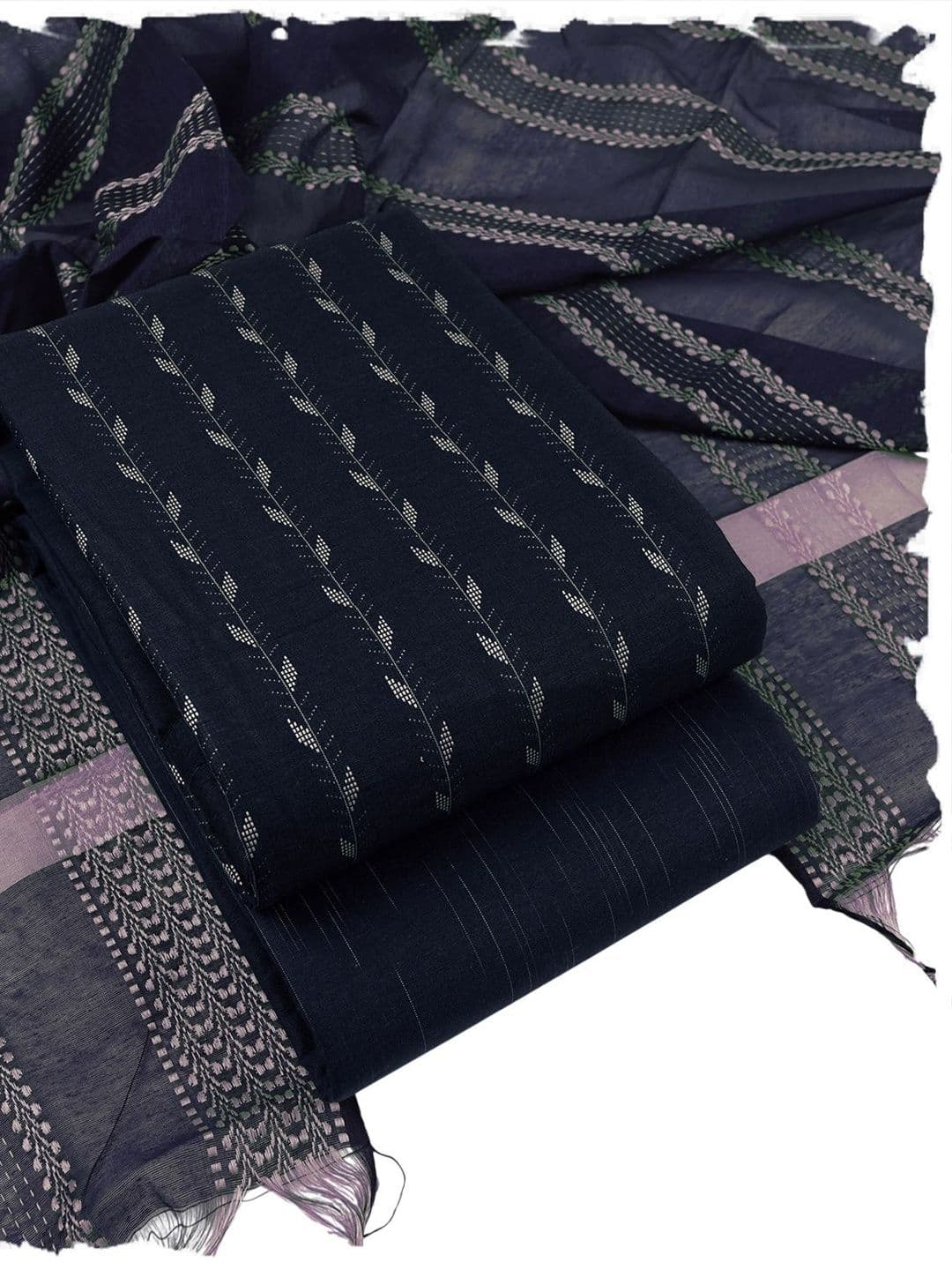 Sun Fashion And Lifestyle Pure Cotton Unstitched Dress Material - view 1