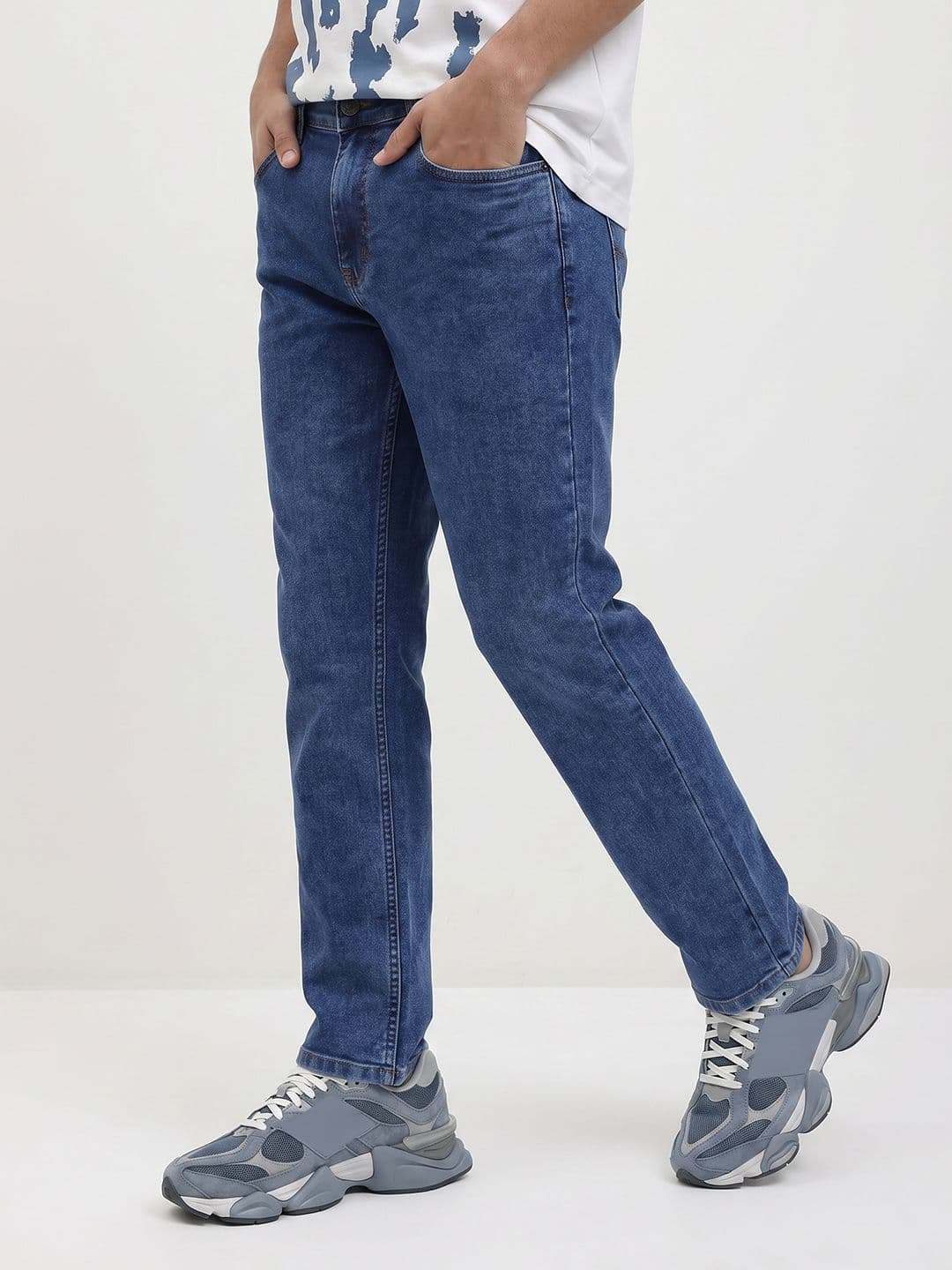 The Roadster Life Co. Slim Fit Mid-Rise Stretchable Jeans - view 1