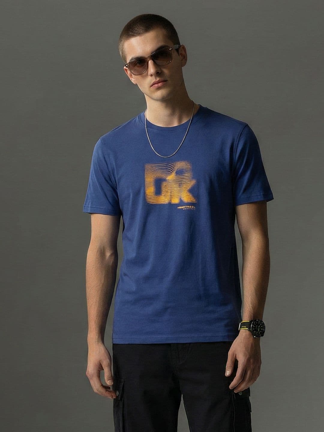 FCUK Printed Pure Cotton T-shirt - view 1
