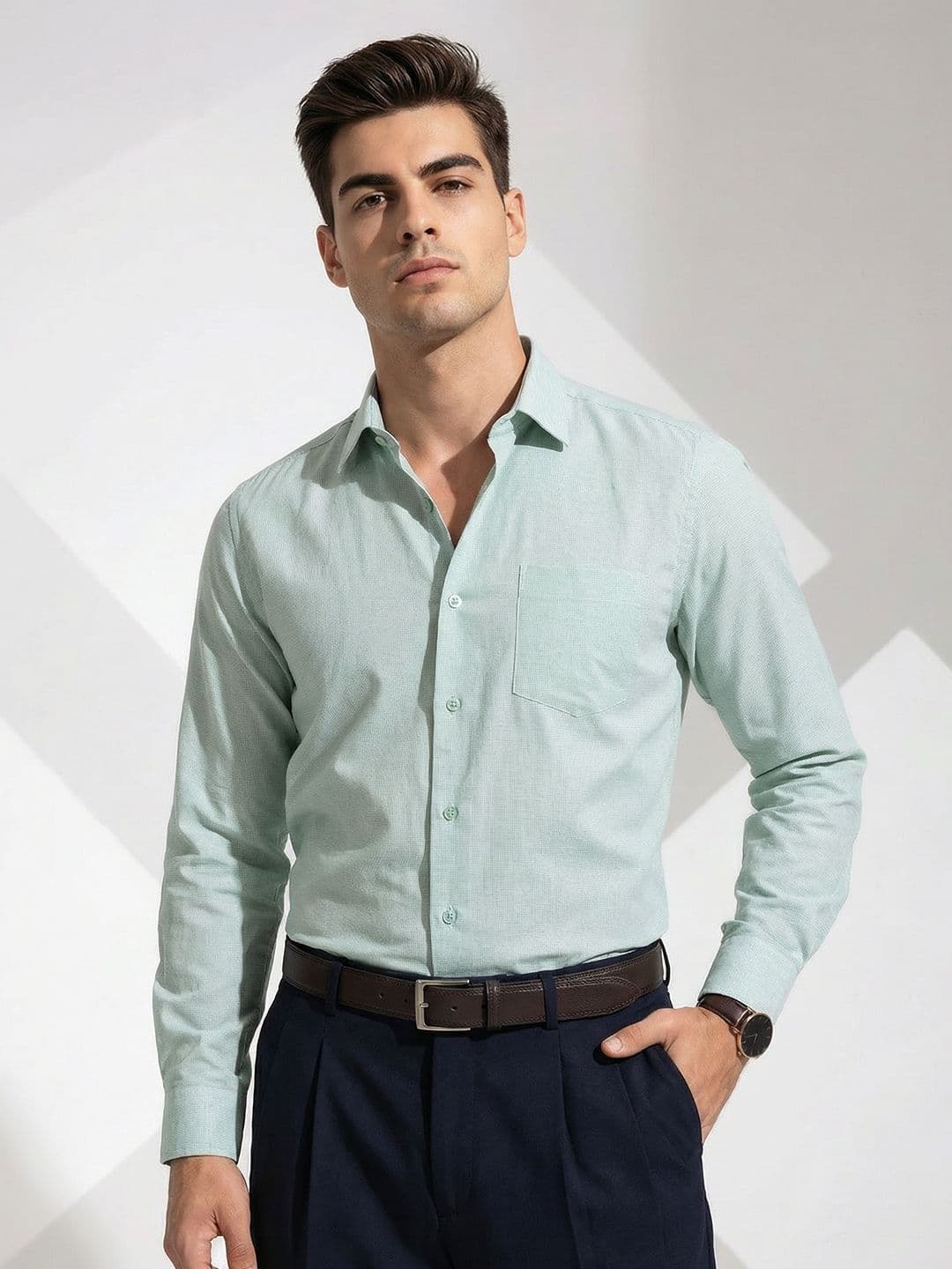 INVICTUS Slim Fit Pure Cotton Formal Shirt - view 1