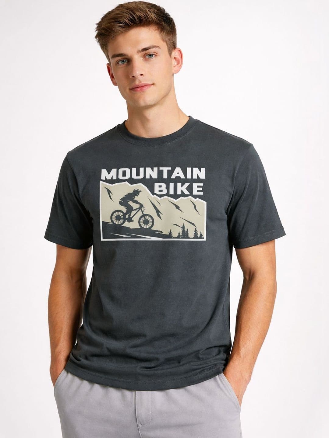 The Roadster Lifestyle Co Printed Cotton Round Neck Tshirts - view 1