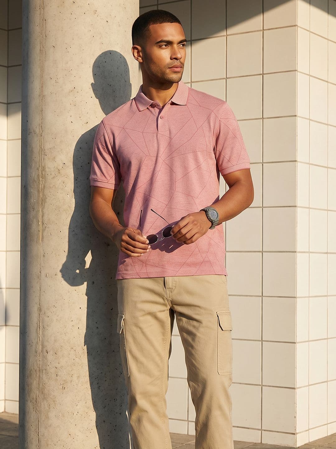 The Roadster Life Co. Self Design Polo Collar T-shirt - view 1
