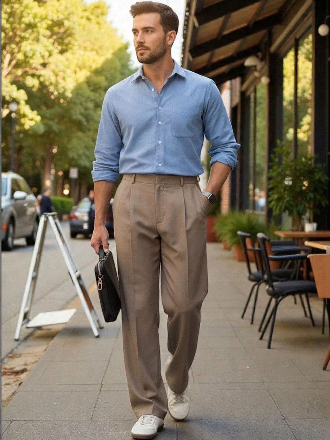 Stylecast X Kotty Men Pleated Trousers - view 1