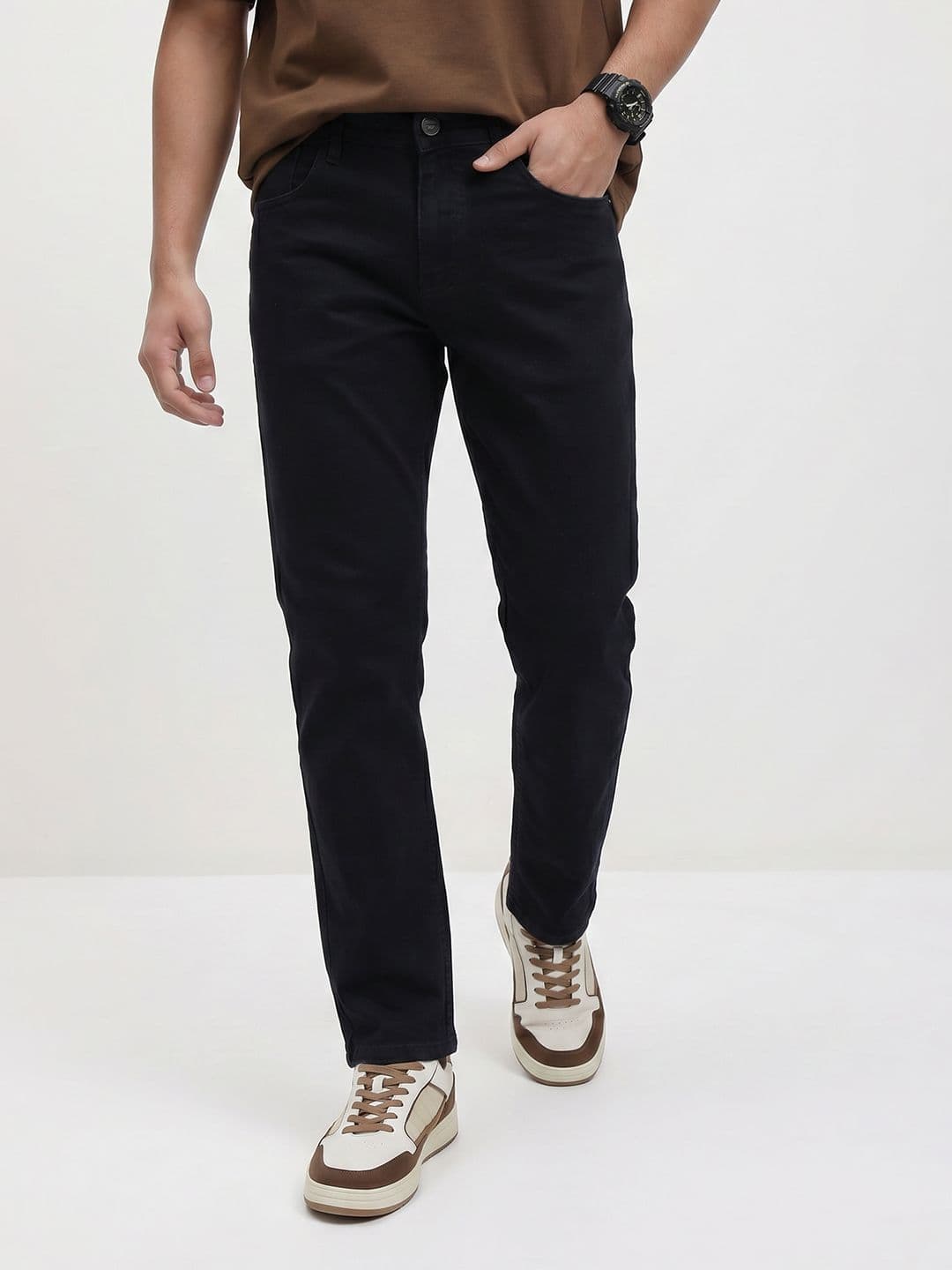 The Roadster Life Co. Men Straight Fit Stretchable Jeans - view 1