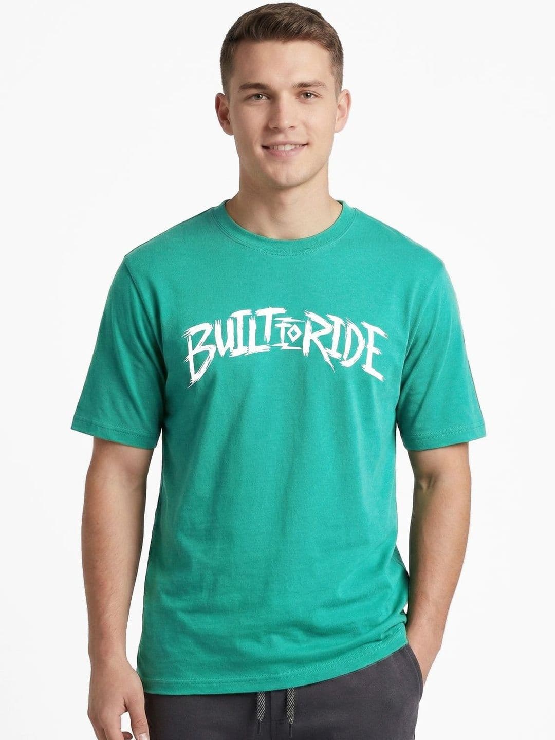 The Roadster Lifestyle Co Printed Cotton Round Neck Tshirts - view 1