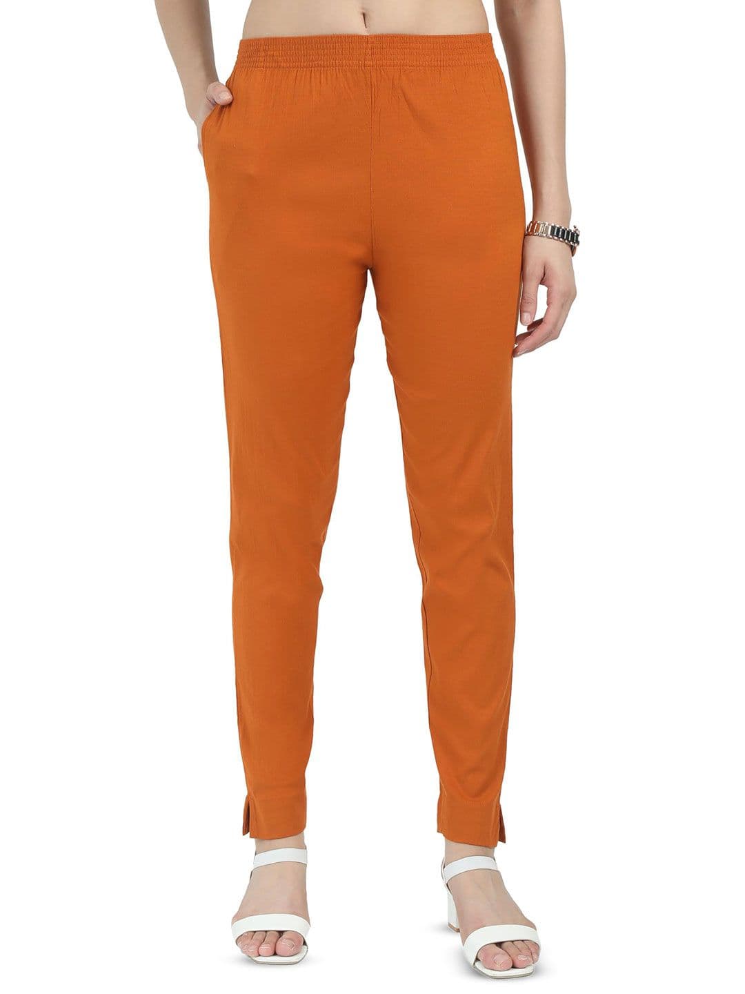 KN Textiles Women Everyday Slim Fit Trousers - view 1