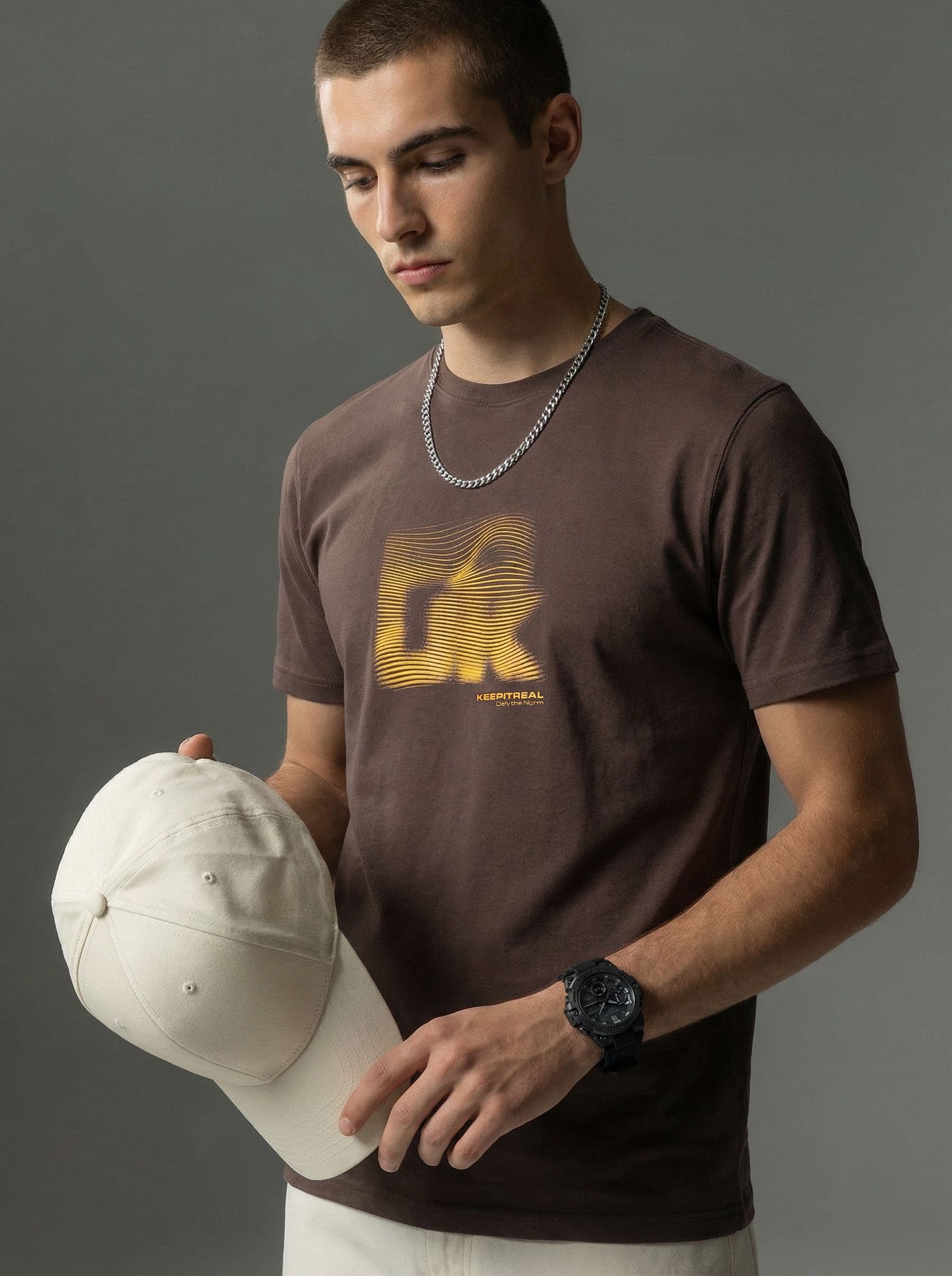 FCUK Printed Pure Cotton T-shirt - view 1