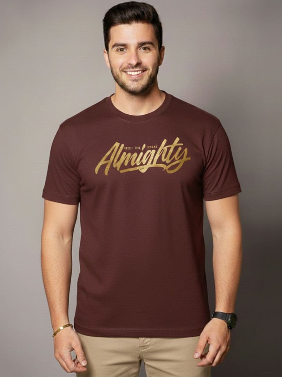 ST Trends Typography Printed Round Neck Full Sleeve T-shirt - view 1