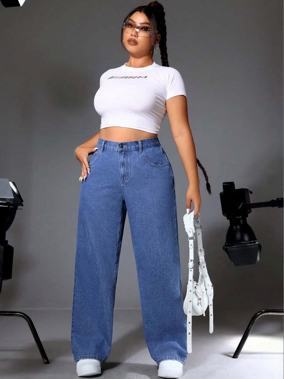 Stylecast X Kotty Women Wide Leg High-Rise Jeans - view 1