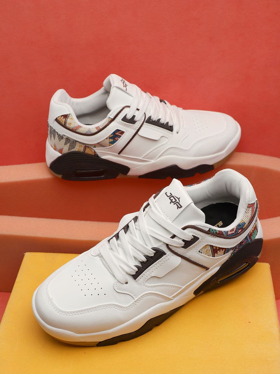 JQR Men FIDELITY Colourblocked PU Sneakers - view 1