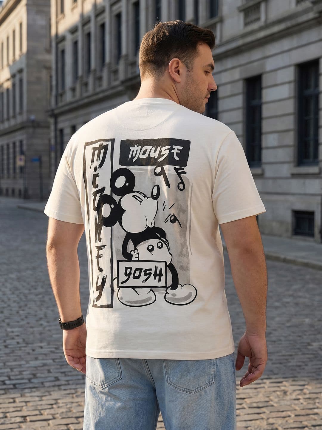 Sztori Mickey Mouse Graphic Printed Pure Cotton T-shirt - view 1