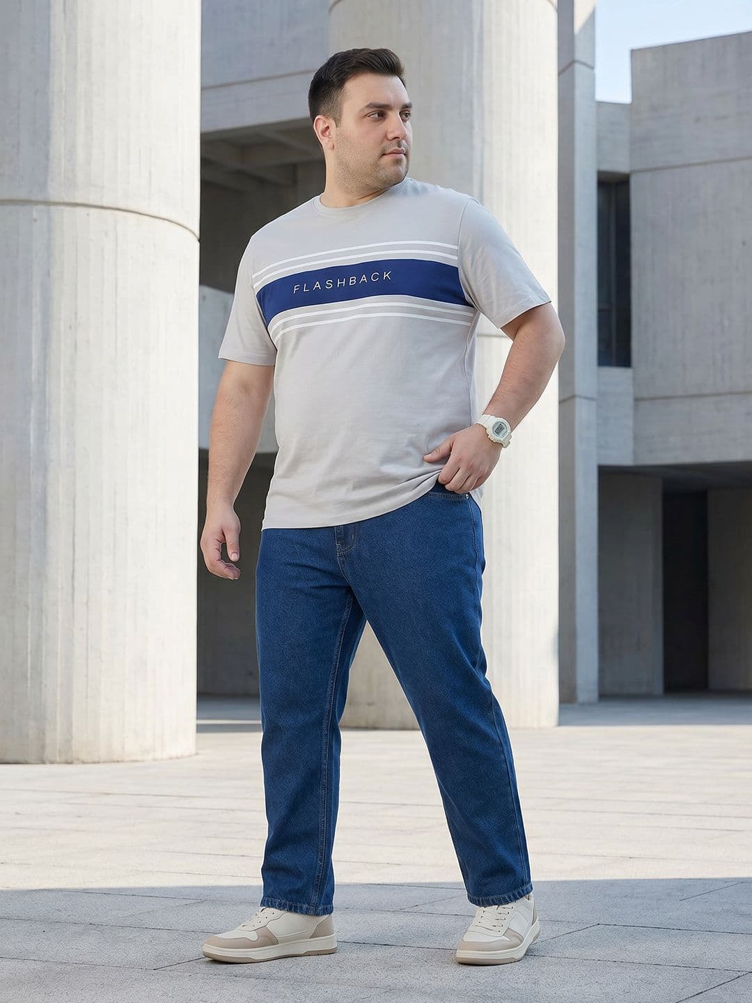 Sztori Typography Printed Pure Cotton T-shirt - view 1