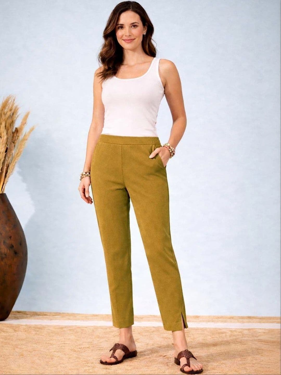 Stylecast X Kotty Women Wrinkle Free Trousers - view 1