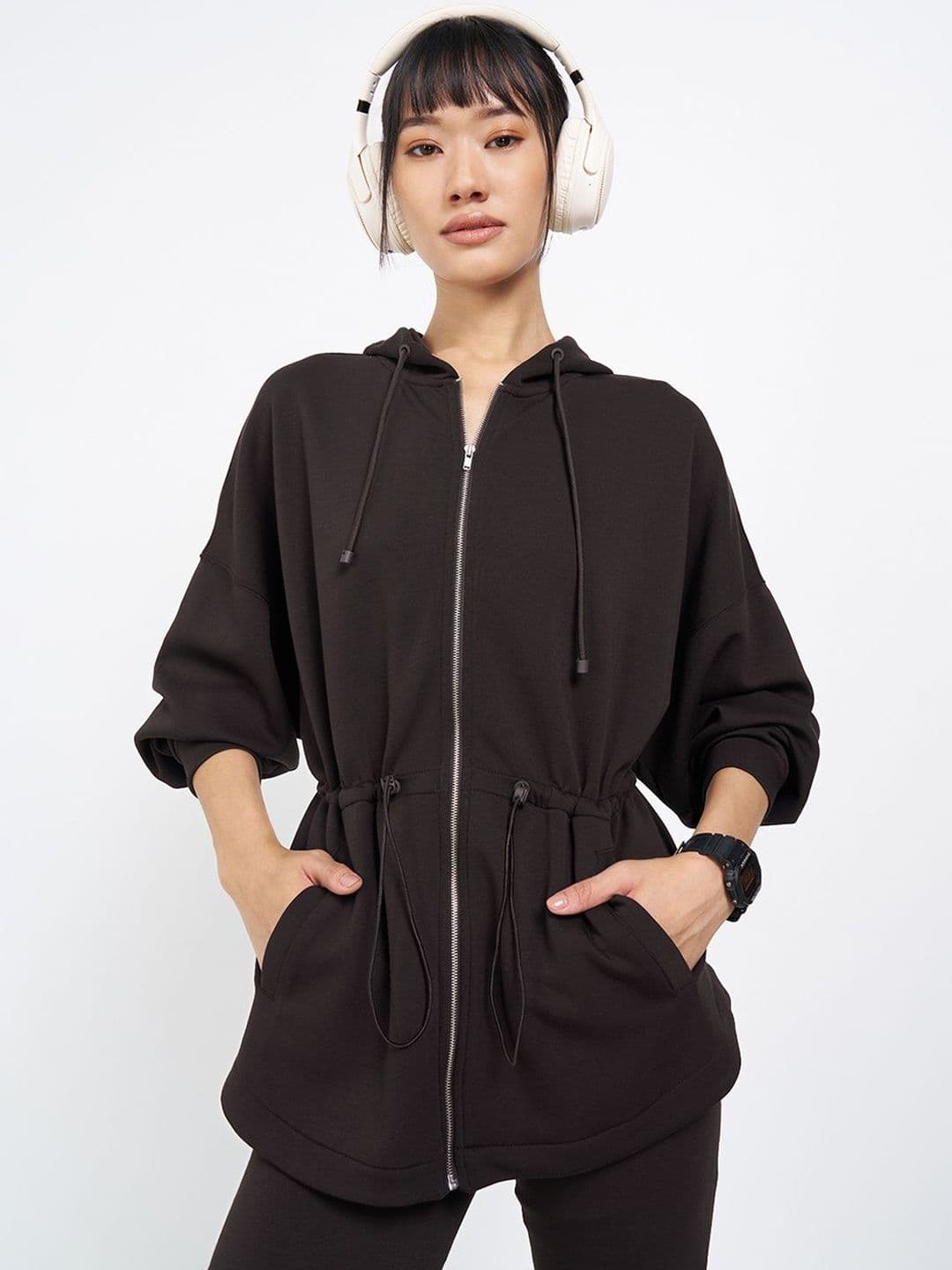 Ajile by Pantaloons Lightweight Hooded Puffer Jacket - view 1