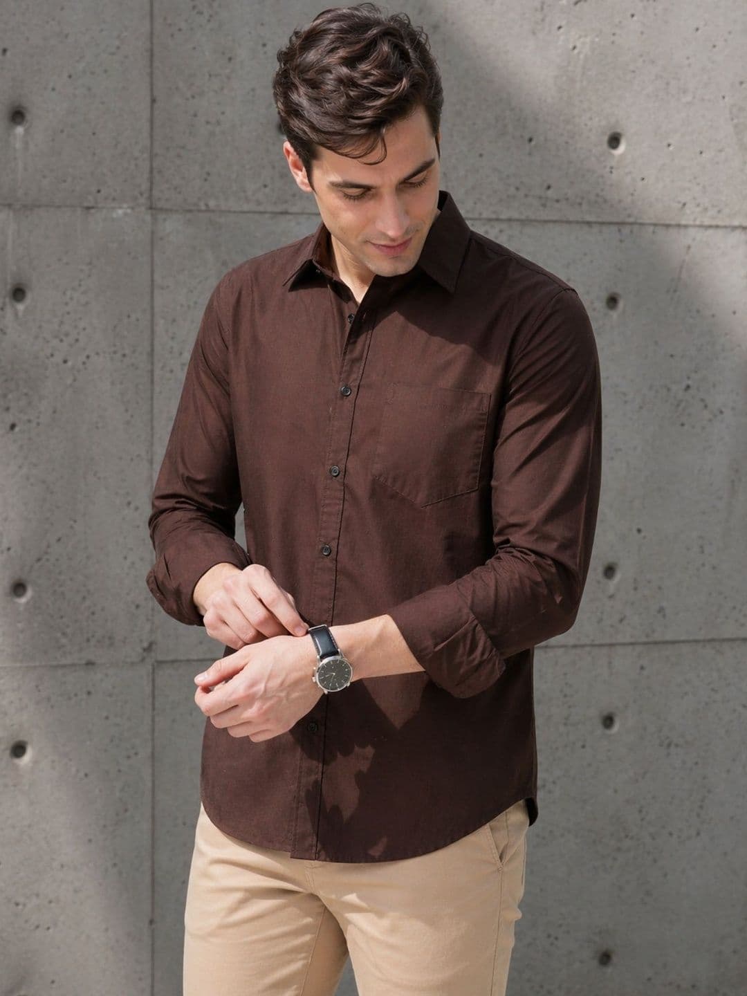 R.Code by The Roadster Life Co. Men Premium Slim Fit Casual Shirt - view 1