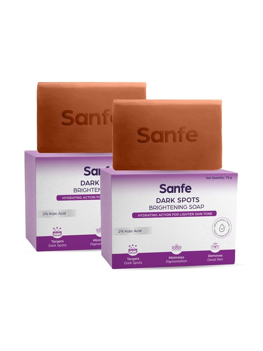 Sanfe Set Of 2 Dark Spots Brightening Syndet Soap - 75 g Each - view 1