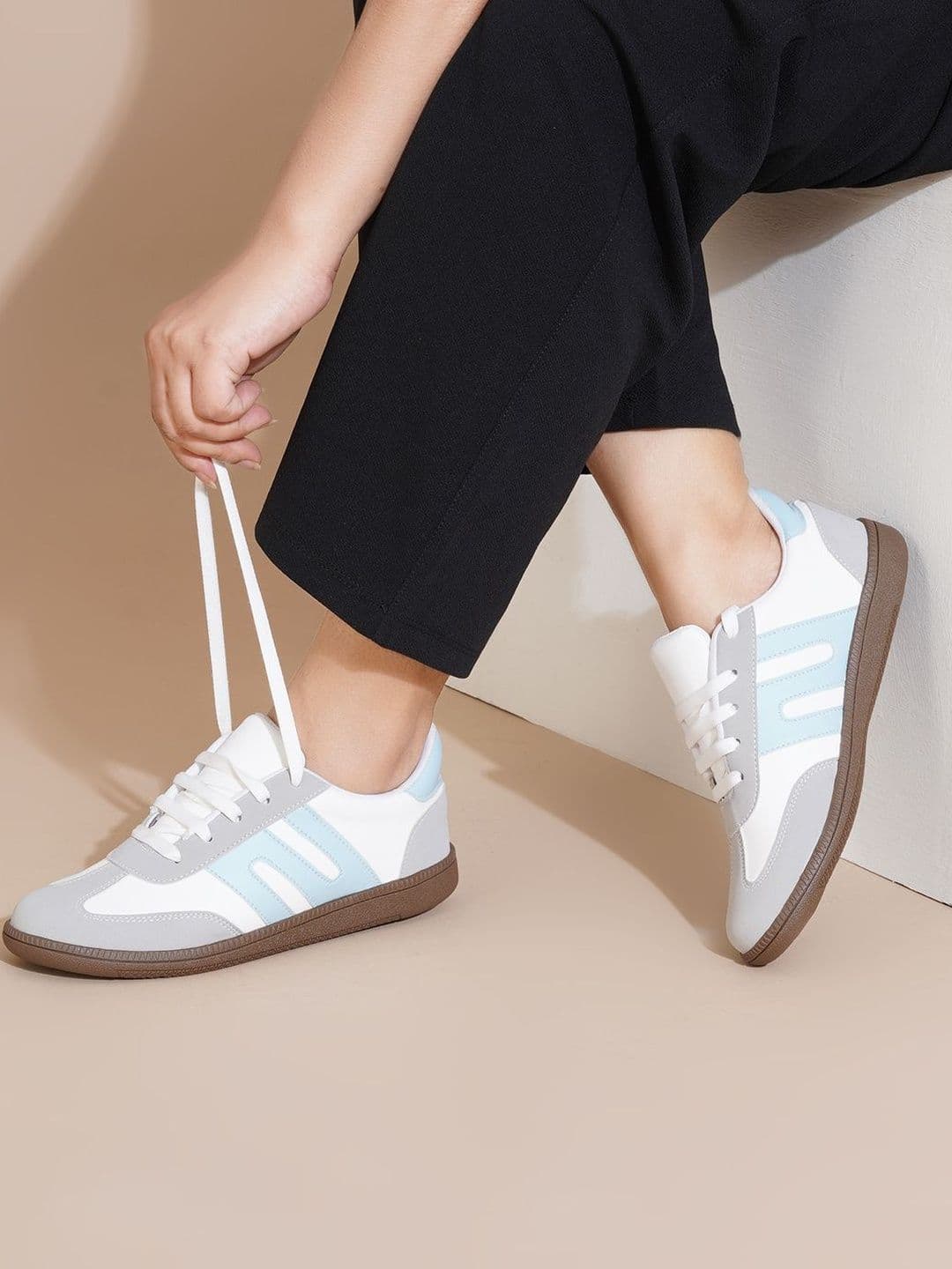TRYME Women Colourblocked PU Sneakers - view 1