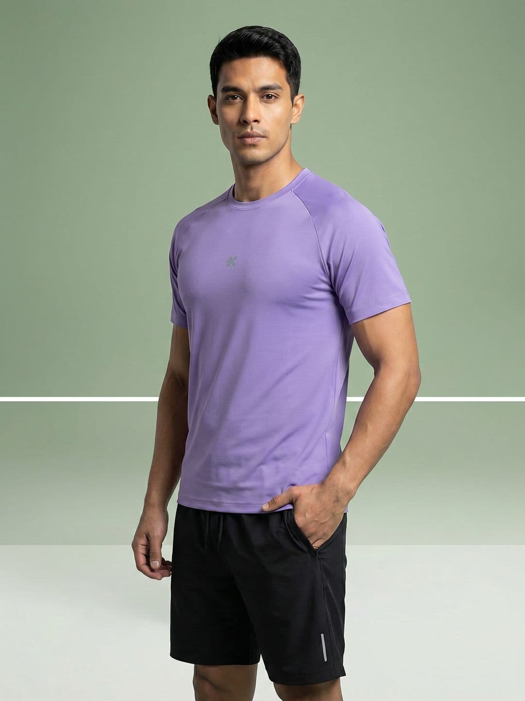 HRX by Hrithik Roshan Brand Logo Printed Rapid-Dry Running T-shirt - view 1
