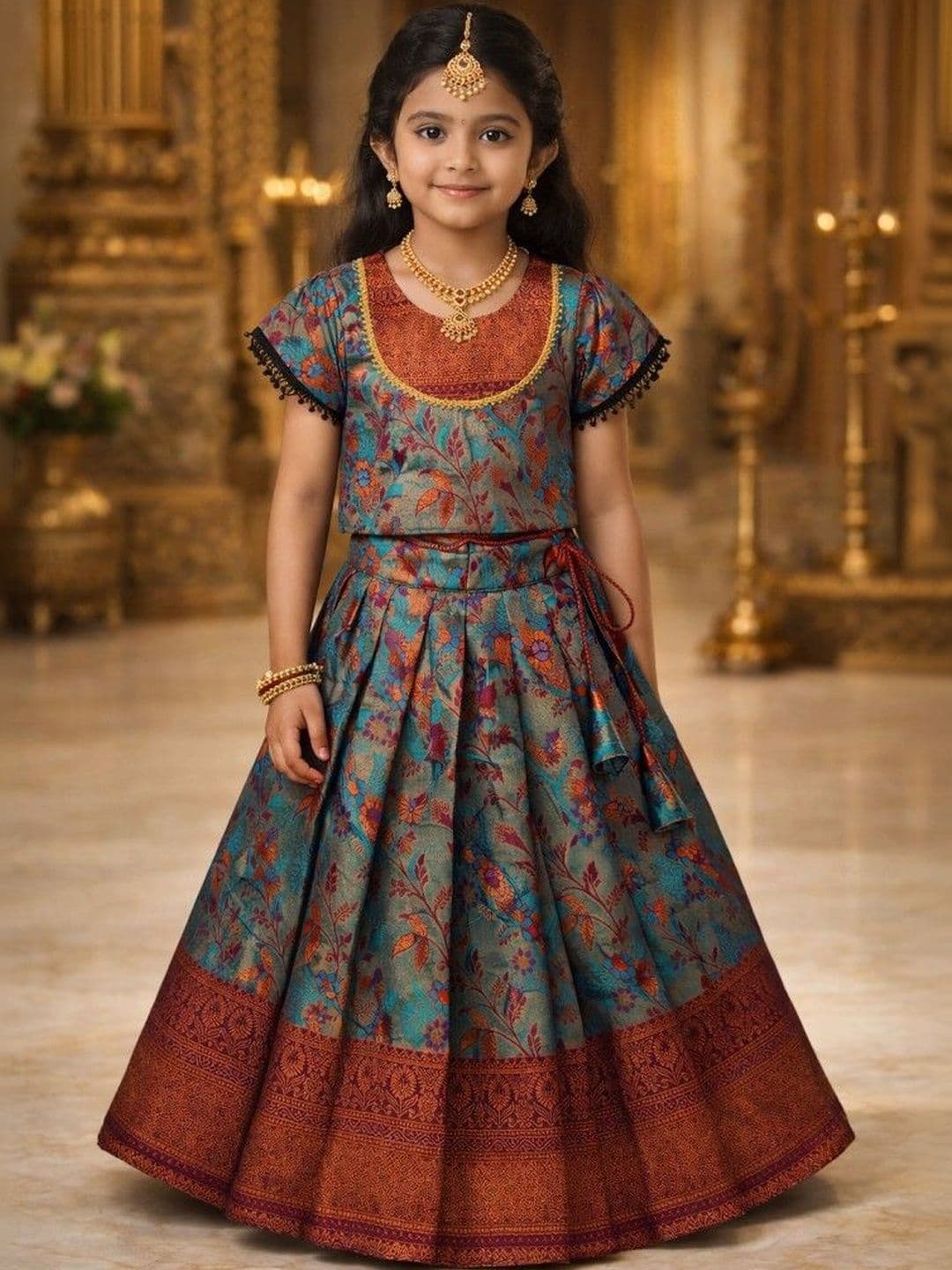 Ethzy Girls Ready to Wear Lehenga & - view 1