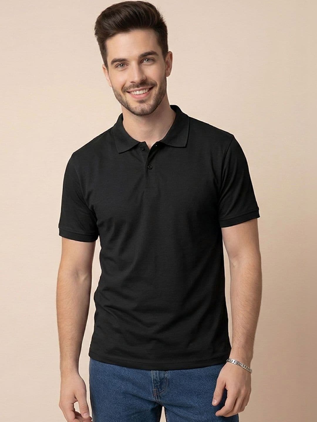 ALWAYS SHINE Men Polo Collar T-shirt - view 1