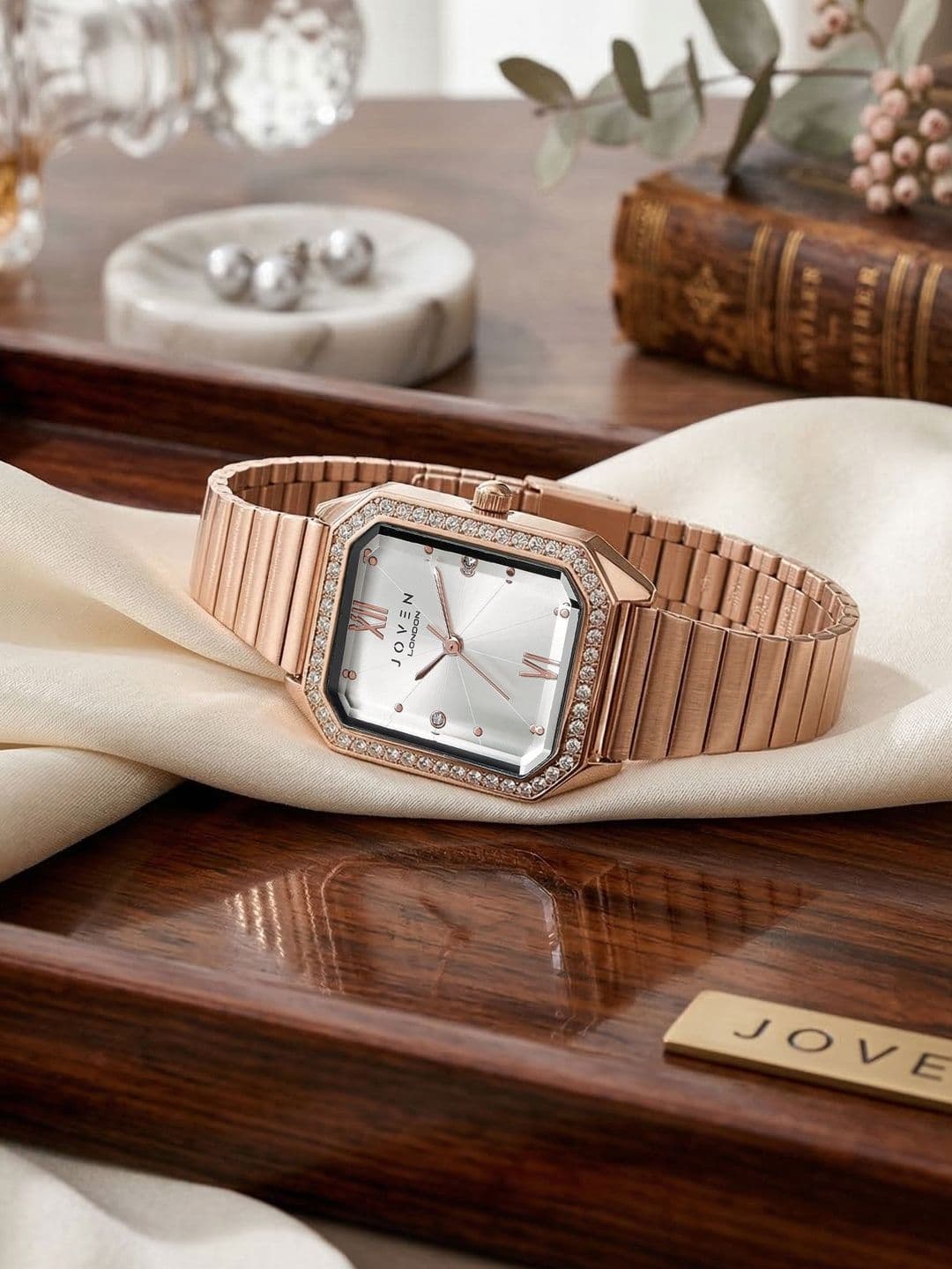 Joven Women Embellished Bracelet Style Analogue Watch -J2-F - view 1