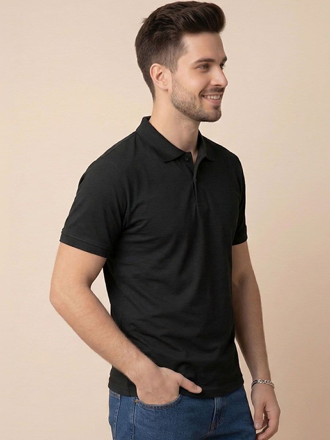 ALWAYS SHINE Men Polo Collar T-shirt - view 1