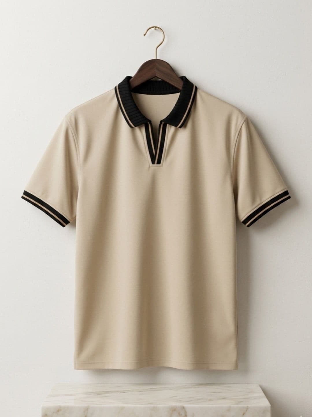 STEVE STATUS Men Polo Collar T-shirt - view 1