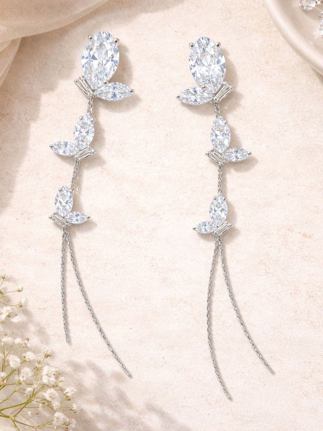 Anouk Floral Drop Earrings - view 1
