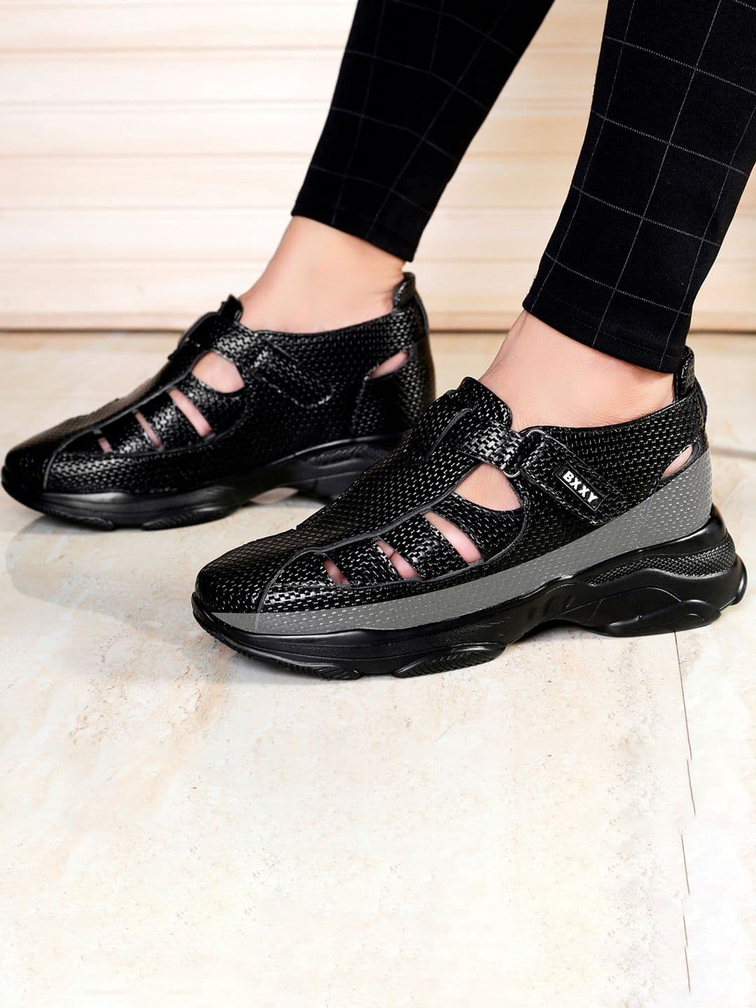 Bxxy Men 3 Inch Hidden Elevator Height Increasing Casual Velcro Sandals - view 1