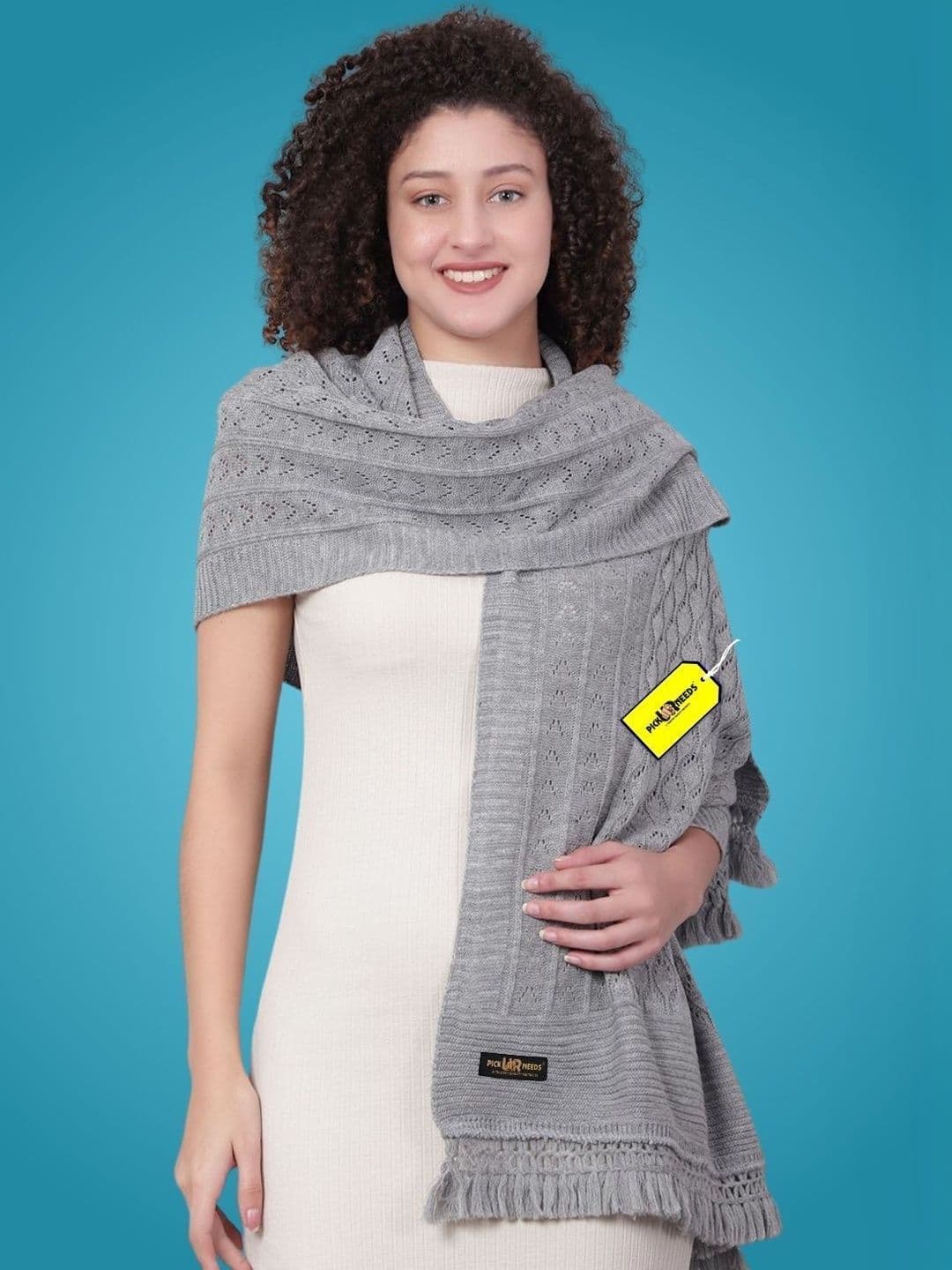 Pick Ur Needs Women Woven Design Shawl - view 1