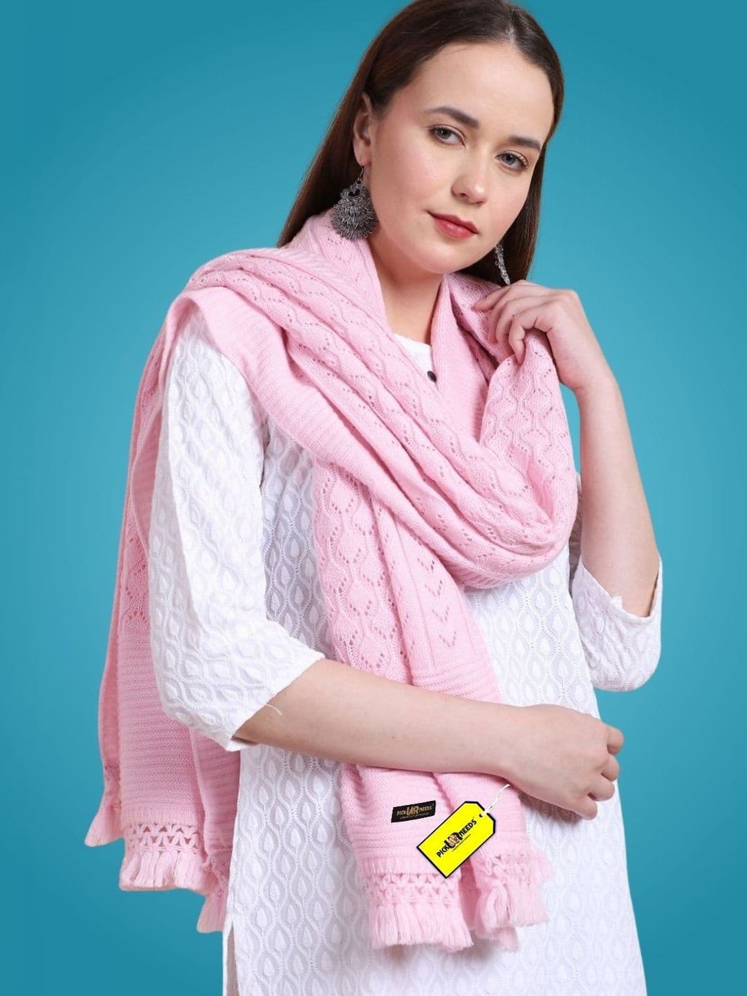 Pick Ur Needs Women Woven Design Shawl - view 1